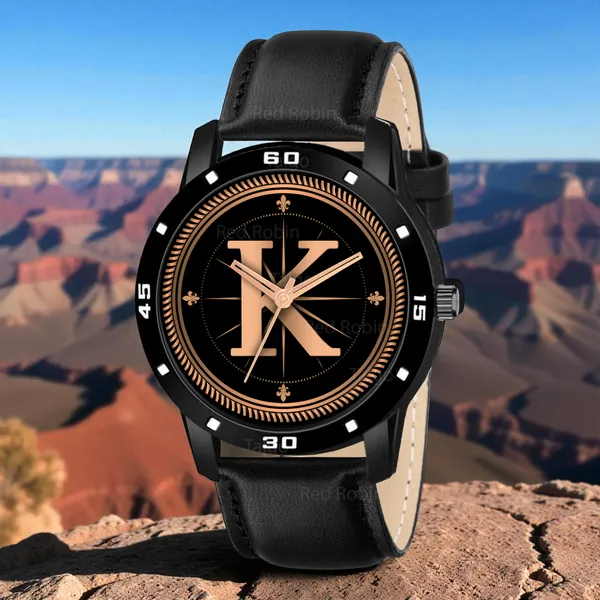 Sky_Mart_Analog_Round_Black_Dialbet_K_Design_Stylish_Black_Leather_Strap_Classic_Design_Fancy_Wrist_Watch_For_Men_And_Boys