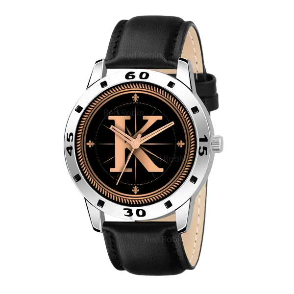 Sky_Mart_Analog_Round_Black_Dialbet_K_Design_Stylish_Black_Leather_Strap_Classic_Design_Fancy_Wrist_Watch_For_Men_And_Boys