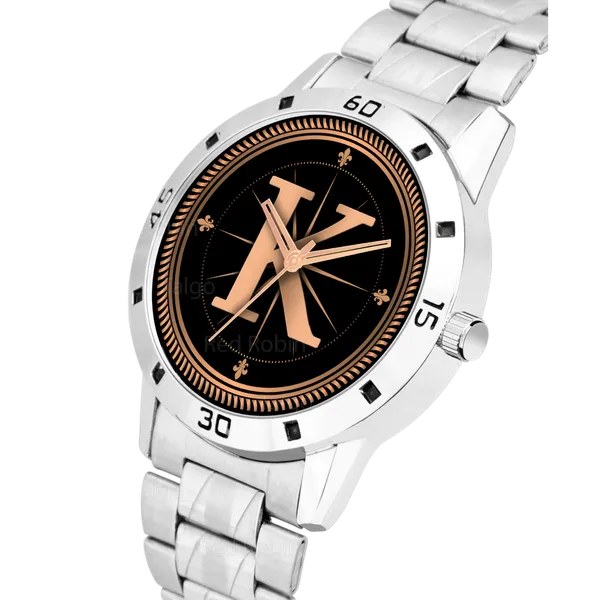 Sky_Mart_Analog_Round_Black_Dialbet_K_Design_Stylish_Silver_Stainless_Steel_Strap_Classic_Design_Fancy_Wrist_Watch_For_Men_And_Boys