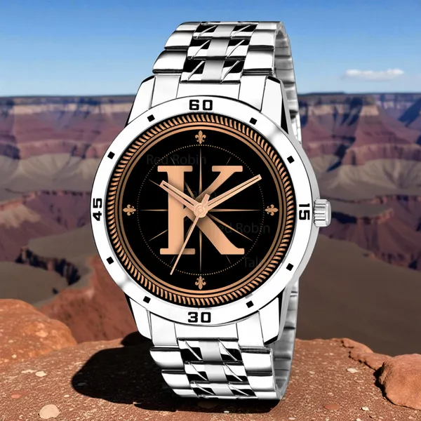 Sky_Mart_Analog_Round_Black_Dialbet_K_Design_Stylish_Silver_Stainless_Steel_Strap_Classic_Design_Fancy_Wrist_Watch_For_Men_And_Boys