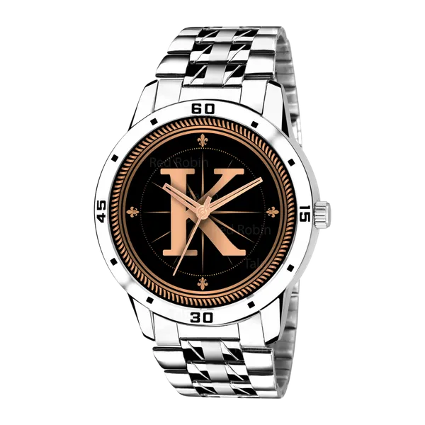 Sky_Mart_Analog_Round_Black_Dialbet_K_Design_Stylish_Silver_Stainless_Steel_Strap_Classic_Design_Fancy_Wrist_Watch_For_Men_And_Boys