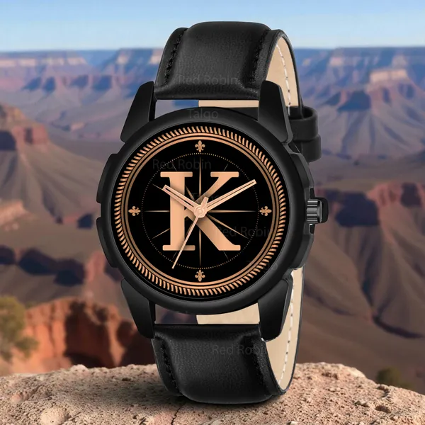 Sky_Mart_Analog_Round_Black_Dialbet_K_Design_Stylish_Black_Leather_Strap_Classic_Design_Fancy_Wrist_Watch_For_Men_And_Boys