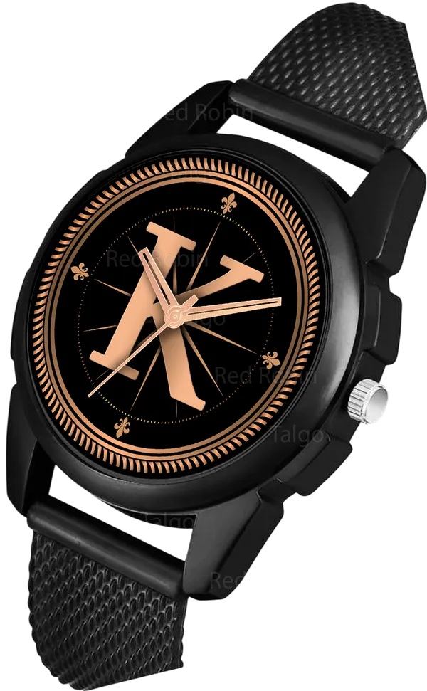 Sky_Mart_Analog_Round_Black_Dialbet_K_Design_Stylish_Black_Silicone_Strap_Classic_Design_Fancy_Wrist_Watch_For_Men_And_Boys