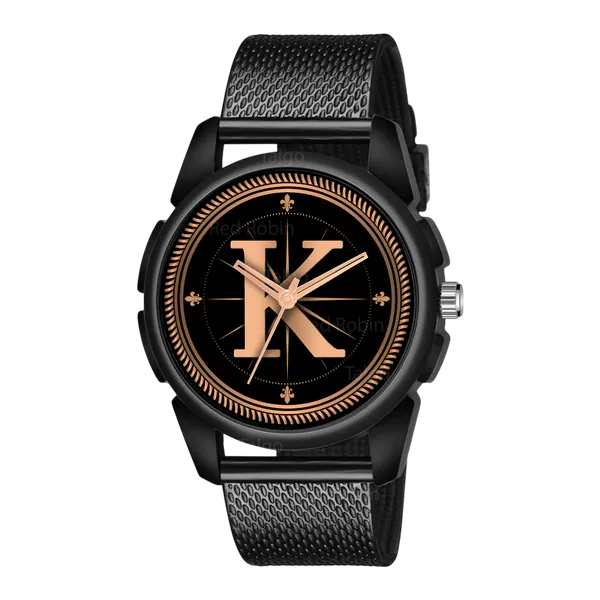 Sky_Mart_Analog_Round_Black_Dialbet_K_Design_Stylish_Black_Silicone_Strap_Classic_Design_Fancy_Wrist_Watch_For_Men_And_Boys