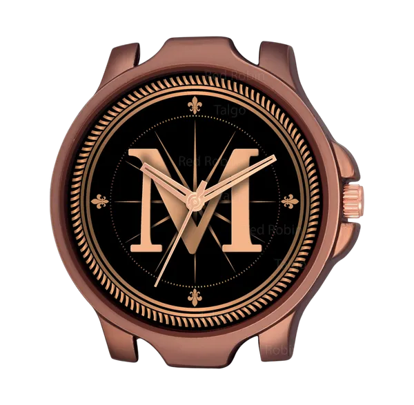 Sky_Mart_Analog_Round_Black_Dialbet_M_Design_Stylish_Brown_Leather_Strap_Classic_Design_Fancy_Wrist_Watch_For_Men_And_Boys