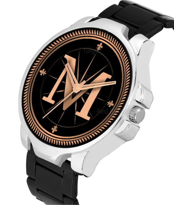Sky_Mart_Analog_Round_Black_Dialbet_M_Design_Stylish_Black_Silicone_Strap_Classic_Design_Fancy_Wrist_Watch_For_Men_And_Boys