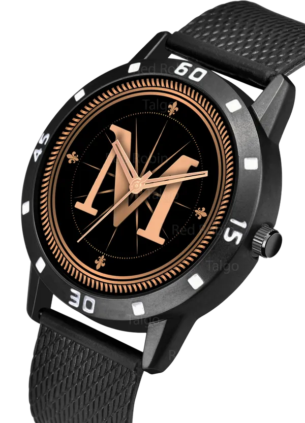 Sky_Mart_Analog_Round_Black_Dialbet_M_Design_Stylish_Black_Silicone_Strap_Classic_Design_Fancy_Wrist_Watch_For_Men_And_Boys