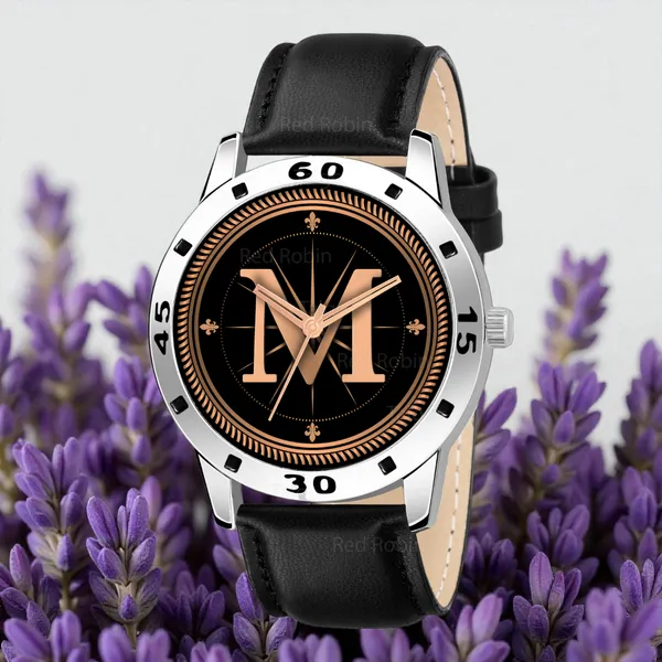 Sky_Mart_Analog_Round_Black_Dialbet_M_Design_Stylish_Black_Leather_Strap_Classic_Design_Fancy_Wrist_Watch_For_Men_And_Boys
