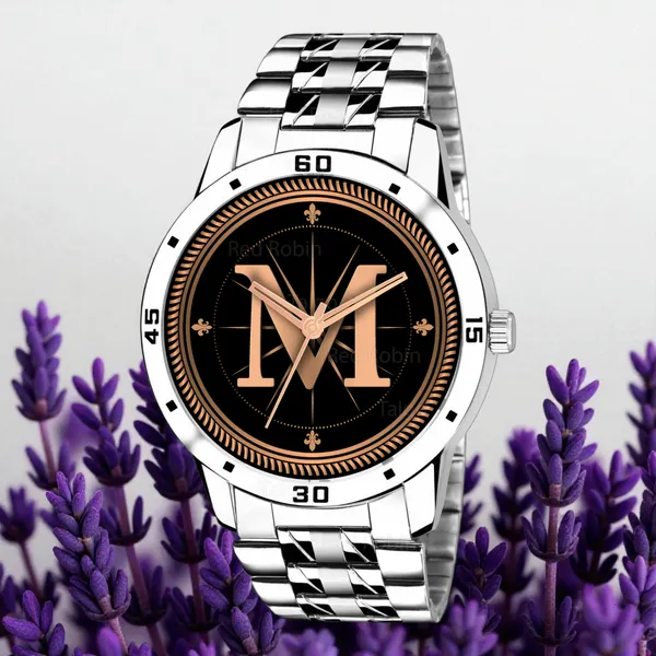 Sky_Mart_Analog_Round_Black_Dialbet_M_Design_Stylish_Silver_Stainless_Steel_Strap_Classic_Design_Fancy_Wrist_Watch_For_Men_And_Boys