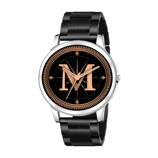 Sky_Mart_Analog_Round_Black_Dialbet_M_Design_Stylish_Black_Silicone_Strap_Classic_Design_Fancy_Wrist_Watch_For_Men_And_Boys