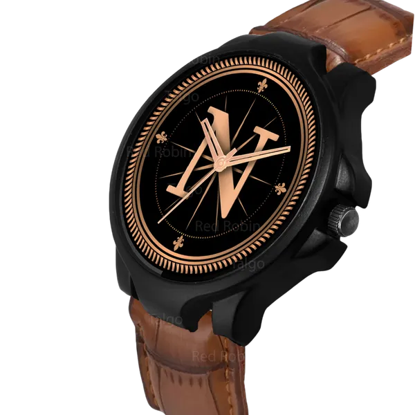 Sky_Mart_Analog_Round_Black_Dialbet_N_Design_Stylish_Brown_Leather_Strap_Classic_Design_Fancy_Wrist_Watch_For_Men_And_Boys