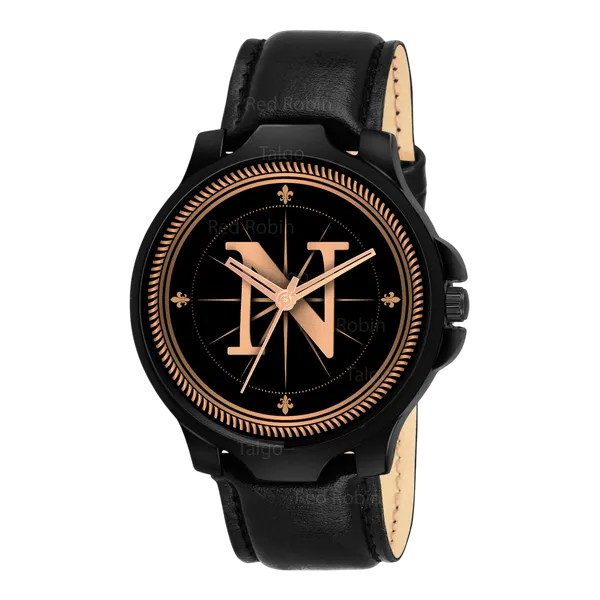 Sky_Mart_Analog_Round_Black_Dialbet_N_Design_Stylish_Black_Leather_Strap_Classic_Design_Fancy_Wrist_Watch_For_Men_And_Boys