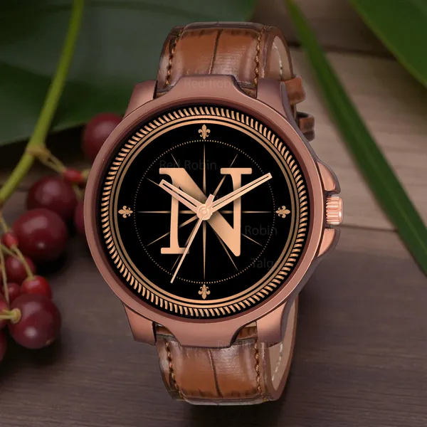 Sky_Mart_Analog_Round_Black_Dialbet_N_Design_Stylish_Brown_Leather_Strap_Classic_Design_Fancy_Wrist_Watch_For_Men_And_Boys