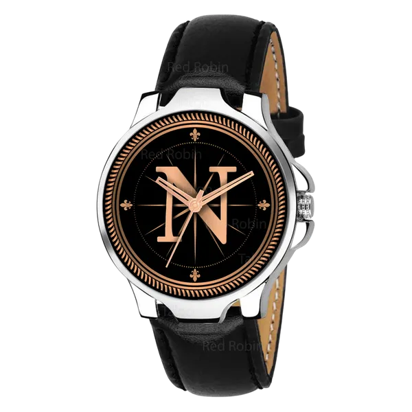 Sky_Mart_Analog_Round_Black_Dialbet_N_Design_Stylish_Black_Leather_Strap_Classic_Design_Fancy_Wrist_Watch_For_Men_And_Boys