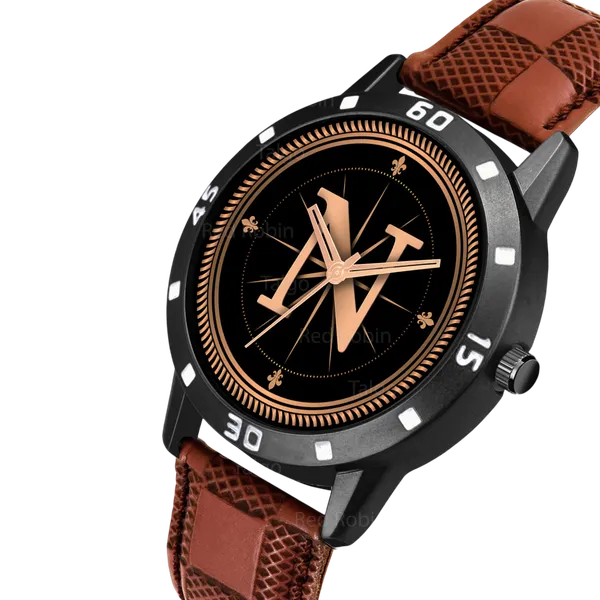 Sky_Mart_Analog_Round_Black_Dialbet_N_Design_Stylish_Brown_Leather_Strap_Classic_Design_Fancy_Wrist_Watch_For_Men_And_Boys