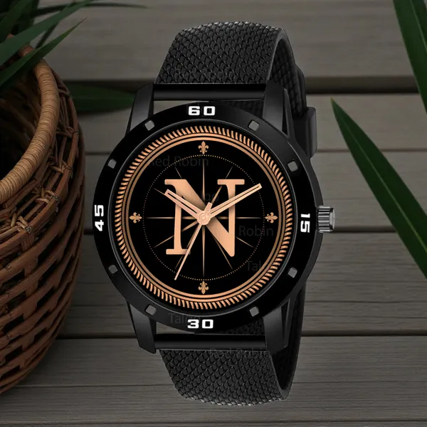 Sky_Mart_Analog_Round_Black_Dialbet_N_Design_Stylish_Black_Silicone_Strap_Classic_Design_Fancy_Wrist_Watch_For_Men_And_Boys