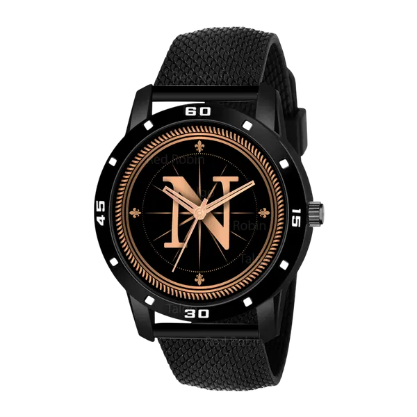 Sky_Mart_Analog_Round_Black_Dialbet_N_Design_Stylish_Black_Silicone_Strap_Classic_Design_Fancy_Wrist_Watch_For_Men_And_Boys