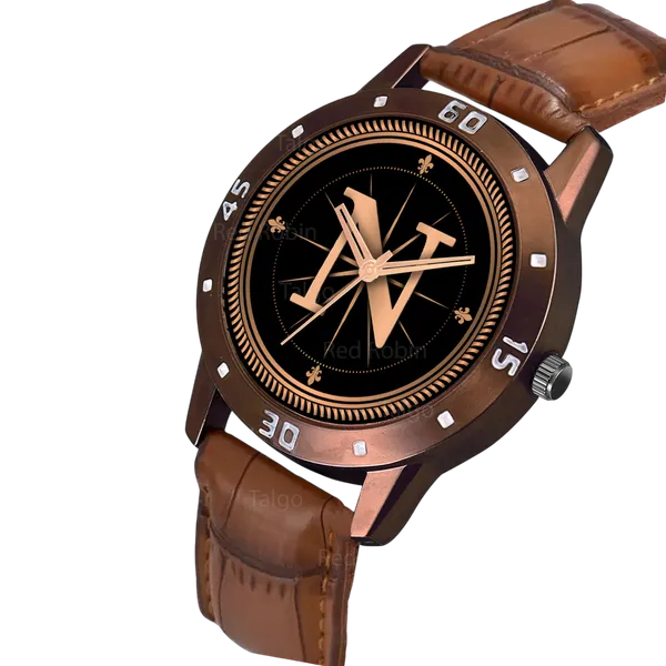 Sky_Mart_Analog_Round_Black_Dialbet_N_Design_Stylish_Brown_Leather_Strap_Classic_Design_Fancy_Wrist_Watch_For_Men_And_Boys