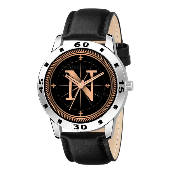 Sky_Mart_Analog_Round_Black_Dialbet_N_Design_Stylish_Black_Leather_Strap_Classic_Design_Fancy_Wrist_Watch_For_Men_And_Boys