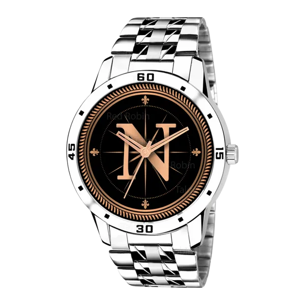 Sky_Mart_Analog_Round_Black_Dialbet_N_Design_Stylish_Silver_Stainless_Steel_Strap_Classic_Design_Fancy_Wrist_Watch_For_Men_And_Boys