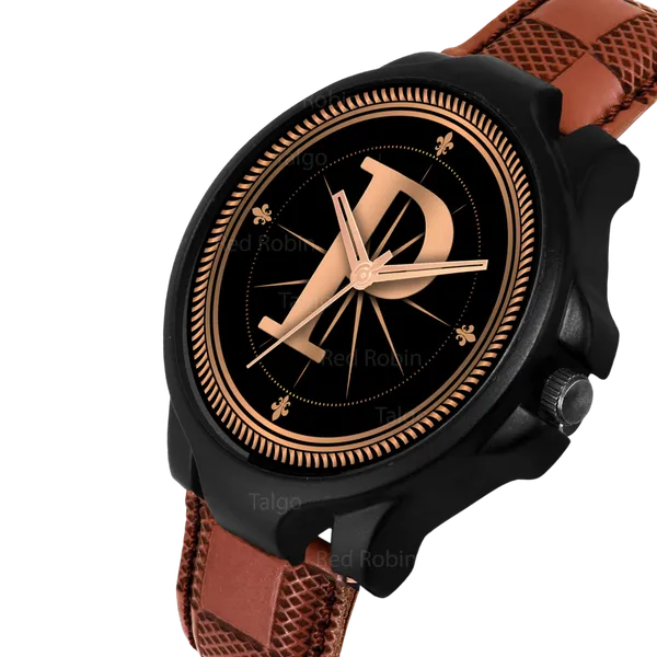 Sky_Mart_Analog_Round_Black_Dialbet_P_Design_Stylish_Brown_Leather_Strap_Classic_Design_Fancy_Wrist_Watch_For_Men_And_Boys