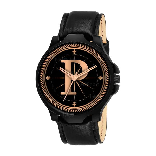 Sky_Mart_Analog_Round_Black_Dialbet_P_Design_Stylish_Black_Leather_Strap_Classic_Design_Fancy_Wrist_Watch_For_Men_And_Boys