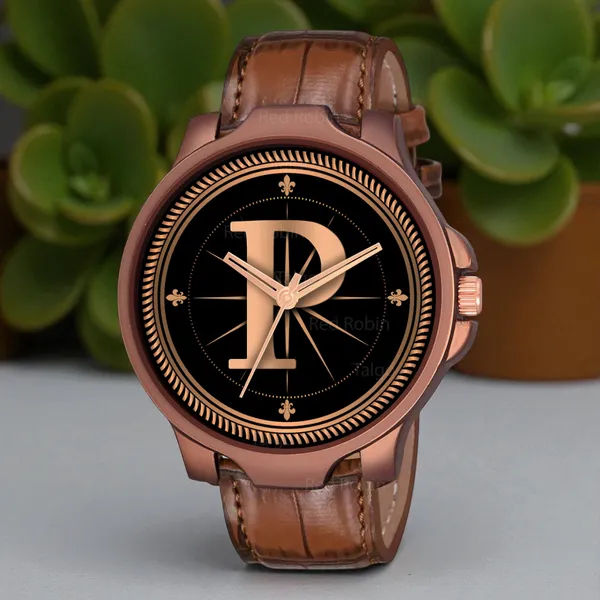 Sky_Mart_Analog_Round_Black_Dialbet_P_Design_Stylish_Brown_Leather_Strap_Classic_Design_Fancy_Wrist_Watch_For_Men_And_Boys