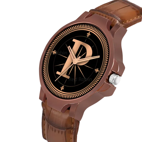 Sky_Mart_Analog_Round_Black_Dialbet_P_Design_Stylish_Brown_Leather_Strap_Classic_Design_Fancy_Wrist_Watch_For_Men_And_Boys