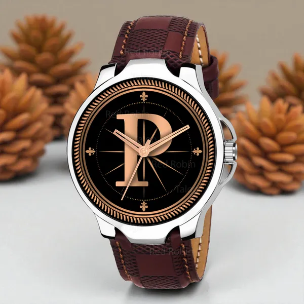 Sky_Mart_Analog_Round_Black_Dialbet_P_Design_Stylish_Brown_Leather_Strap_Classic_Design_Fancy_Wrist_Watch_For_Men_And_Boys