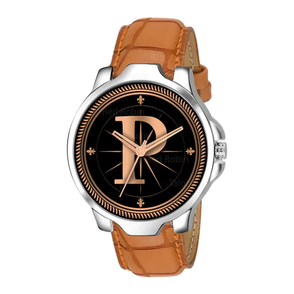 Sky_Mart_Analog_Round_Black_Dialbet_P_Design_Stylish_Beige_Leather_Strap_Classic_Design_Fancy_Wrist_Watch_For_Men_And_Boys