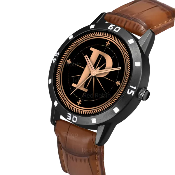 Sky_Mart_Analog_Round_Black_Dialbet_P_Design_Stylish_Brown_Leather_Strap_Classic_Design_Fancy_Wrist_Watch_For_Men_And_Boys