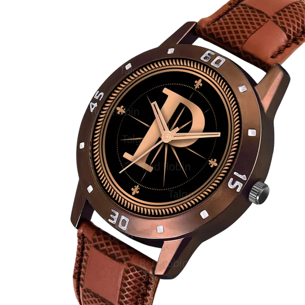 Sky_Mart_Analog_Round_Black_Dialbet_P_Design_Stylish_Brown_Leather_Strap_Classic_Design_Fancy_Wrist_Watch_For_Men_And_Boys