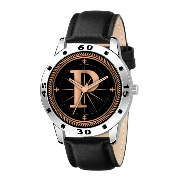Sky_Mart_Analog_Round_Black_Dialbet_P_Design_Stylish_Black_Leather_Strap_Classic_Design_Fancy_Wrist_Watch_For_Men_And_Boys
