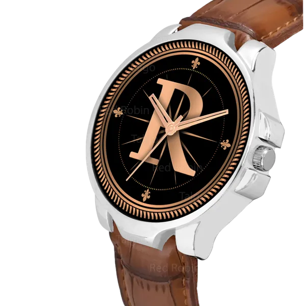 Sky_Mart_Analog_Round_Black_Dialbet_R_Design_Stylish_Brown_Leather_Strap_Classic_Design_Fancy_Wrist_Watch_For_Men_And_Boys