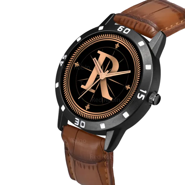 Sky_Mart_Analog_Round_Black_Dialbet_R_Design_Stylish_Brown_Leather_Strap_Classic_Design_Fancy_Wrist_Watch_For_Men_And_Boys