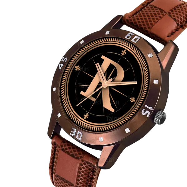 Sky_Mart_Analog_Round_Black_Dialbet_R_Design_Stylish_Brown_Leather_Strap_Classic_Design_Fancy_Wrist_Watch_For_Men_And_Boys