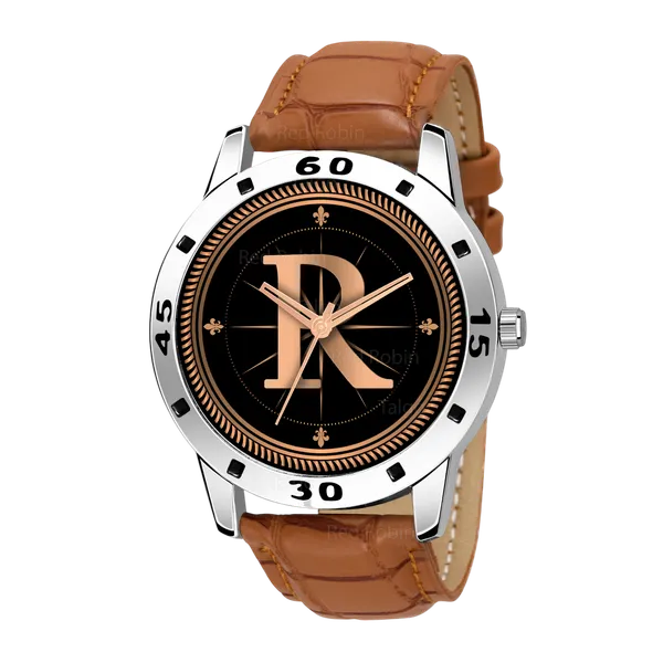 Sky_Mart_Analog_Round_Black_Dialbet_R_Design_Stylish_Beige_Leather_Strap_Classic_Design_Fancy_Wrist_Watch_For_Men_And_Boys