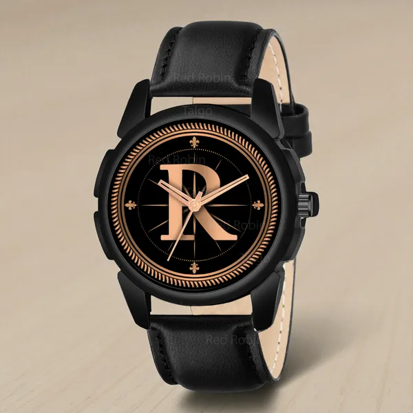 Sky_Mart_Analog_Round_Black_Dialbet_R_Design_Stylish_Black_Leather_Strap_Classic_Design_Fancy_Wrist_Watch_For_Men_And_Boys