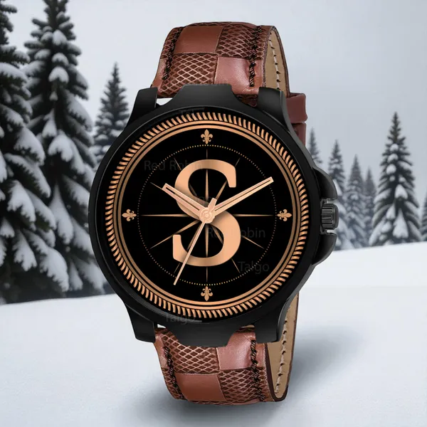 Sky_Mart_Analog_Round_Black_Dialbet_S_Design_Stylish_Brown_Leather_Strap_Classic_Design_Fancy_Wrist_Watch_For_Men_And_Boys