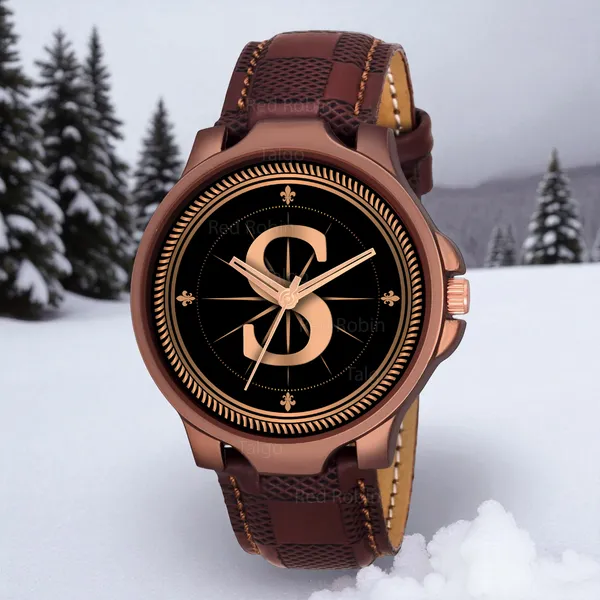 Sky_Mart_Analog_Round_Black_Dialbet_S_Design_Stylish_Brown_Leather_Strap_Classic_Design_Fancy_Wrist_Watch_For_Men_And_Boys