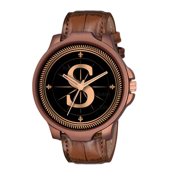 Sky_Mart_Analog_Round_Black_Dialbet_S_Design_Stylish_Brown_Leather_Strap_Classic_Design_Fancy_Wrist_Watch_For_Men_And_Boys