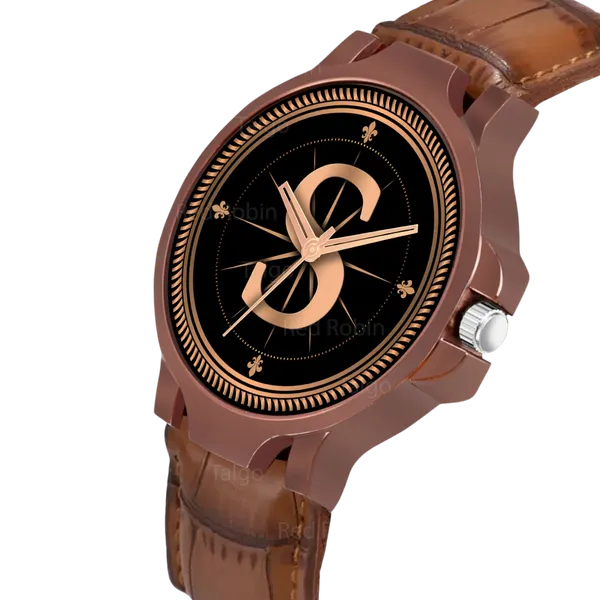 Sky_Mart_Analog_Round_Black_Dialbet_S_Design_Stylish_Brown_Leather_Strap_Classic_Design_Fancy_Wrist_Watch_For_Men_And_Boys