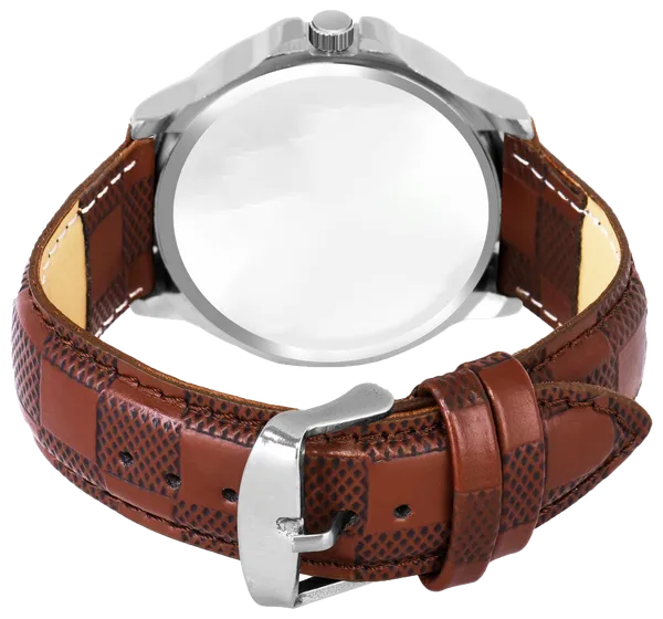 Sky_Mart_Analog_Round_Black_Dialbet_S_Design_Stylish_Brown_Leather_Strap_Classic_Design_Fancy_Wrist_Watch_For_Men_And_Boys