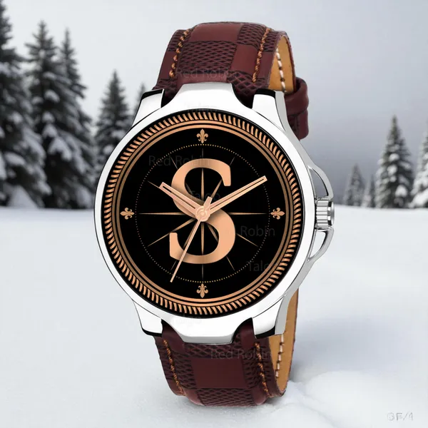 Sky_Mart_Analog_Round_Black_Dialbet_S_Design_Stylish_Brown_Leather_Strap_Classic_Design_Fancy_Wrist_Watch_For_Men_And_Boys