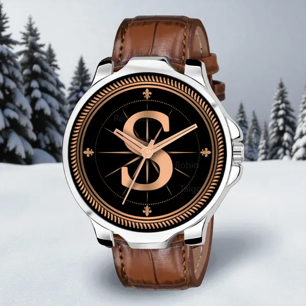 Sky_Mart_Analog_Round_Black_Dialbet_S_Design_Stylish_Brown_Leather_Strap_Classic_Design_Fancy_Wrist_Watch_For_Men_And_Boys