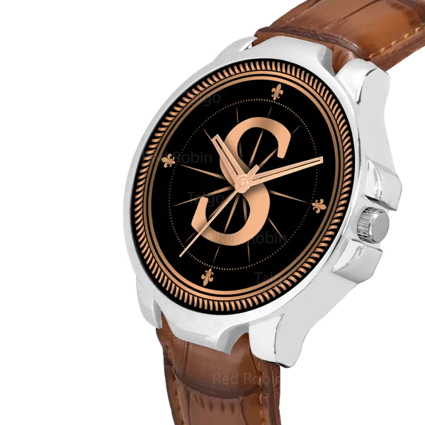 Sky_Mart_Analog_Round_Black_Dialbet_S_Design_Stylish_Brown_Leather_Strap_Classic_Design_Fancy_Wrist_Watch_For_Men_And_Boys