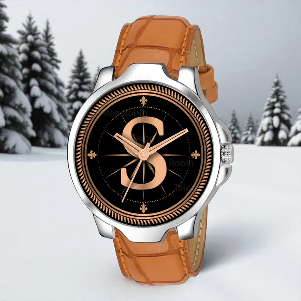 Sky_Mart_Analog_Round_Black_Dialbet_S_Design_Stylish_Beige_Leather_Strap_Classic_Design_Fancy_Wrist_Watch_For_Men_And_Boys