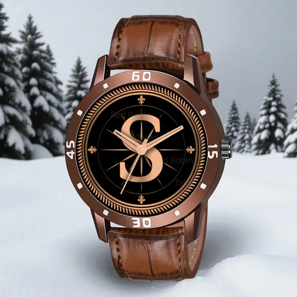 Sky_Mart_Analog_Round_Black_Dialbet_S_Design_Stylish_Brown_Leather_Strap_Classic_Design_Fancy_Wrist_Watch_For_Men_And_Boys