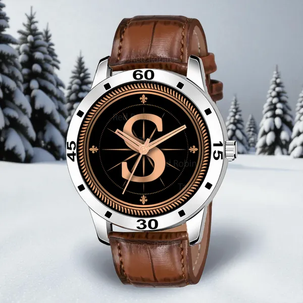 Sky_Mart_Analog_Round_Black_Dialbet_S_Design_Stylish_Brown_Leather_Strap_Classic_Design_Fancy_Wrist_Watch_For_Men_And_Boys