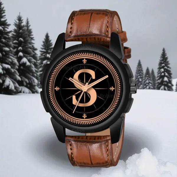 Sky_Mart_Analog_Round_Black_Dialbet_S_Design_Stylish_Brown_Leather_Strap_Classic_Design_Fancy_Wrist_Watch_For_Men_And_Boys